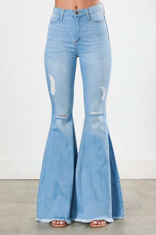 Distressed Flare - LOLA LUXE
