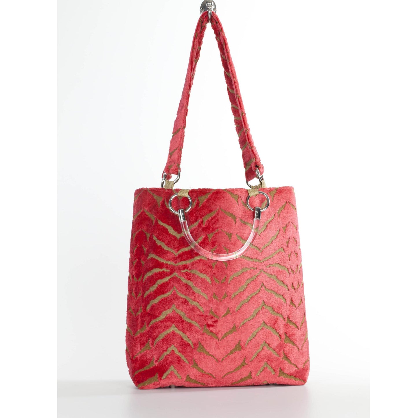Magnetic Coral Large Tote - LOLA LUXE