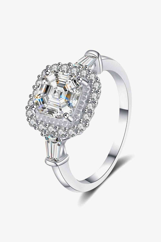 So Much Shine 2 Carat Moissanite Sterling Silver Ring - lolaluxeshop