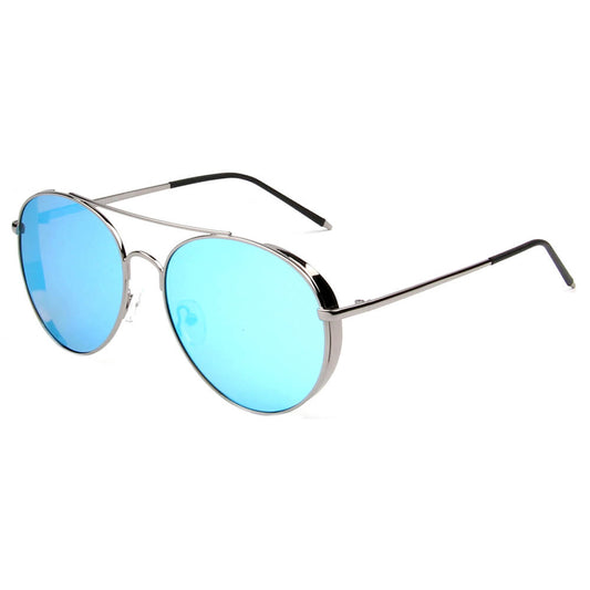 Baza - Classic Polarized Mirrored Aviator Sunglasses - lolaluxeshop