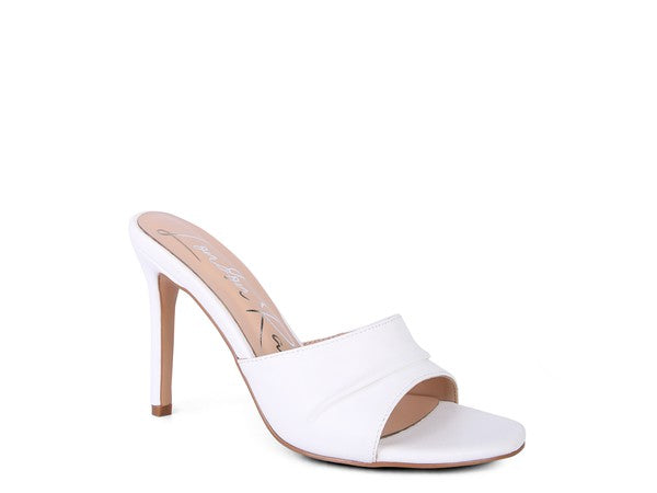 3RD DIVORCE Pleated Strap High Heeled Sandal - lolaluxeshop