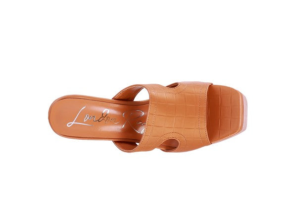PDA High Heel Platform Croc Sandals - lolaluxeshop