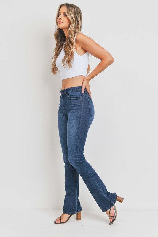 CLEAN TONAL BOOTCUT JEANS - LOLA LUXE