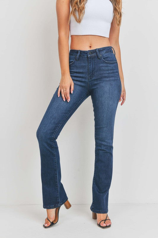 CLEAN TONAL BOOTCUT JEANS - LOLA LUXE