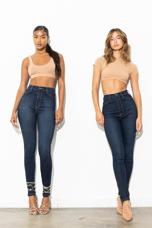 HIGH WAISTED CLASSIC SKINNY - LOLA LUXE