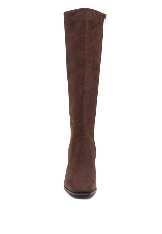 ZILLY KNEE HIGH FAUX SUEDE BOOTS - lolaluxeshop