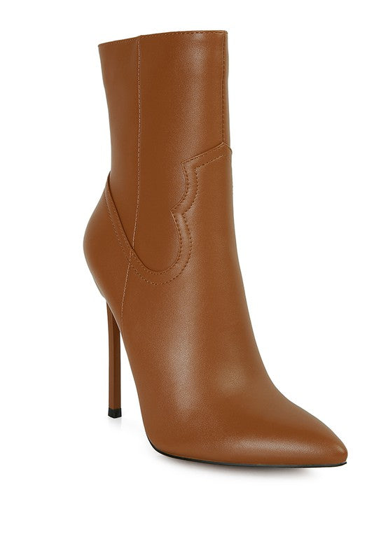 JENNER High Heel Cowgirl Ankle Boot - lolaluxeshop