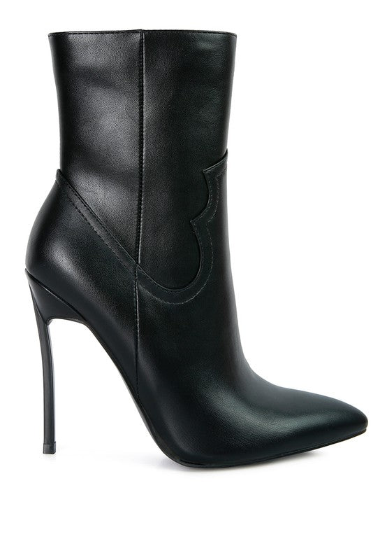 JENNER High Heel Cowgirl Ankle Boot - lolaluxeshop