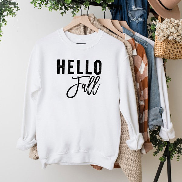Hello Fall Graphic Sweatshirt - LOLA LUXE