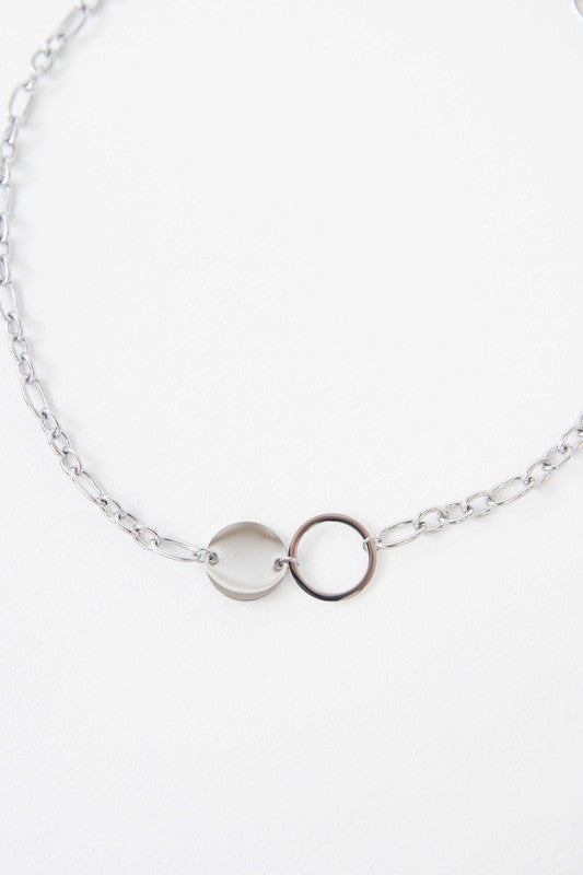 Full Moon Link Necklace - LOLA LUXE