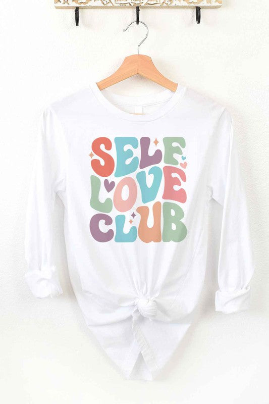 SELF LOVE CLUB LONG SLEEVE TEE - LOLA LUXE