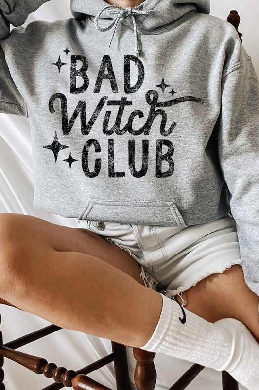 BAD WITCH HALLOWEEN GRAPHIC HOODIE PLUS SIZE - LOLA LUXE