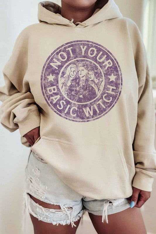 BASIC WITCH HALLOWEEN GRAPHIC HOODIE - LOLA LUXE