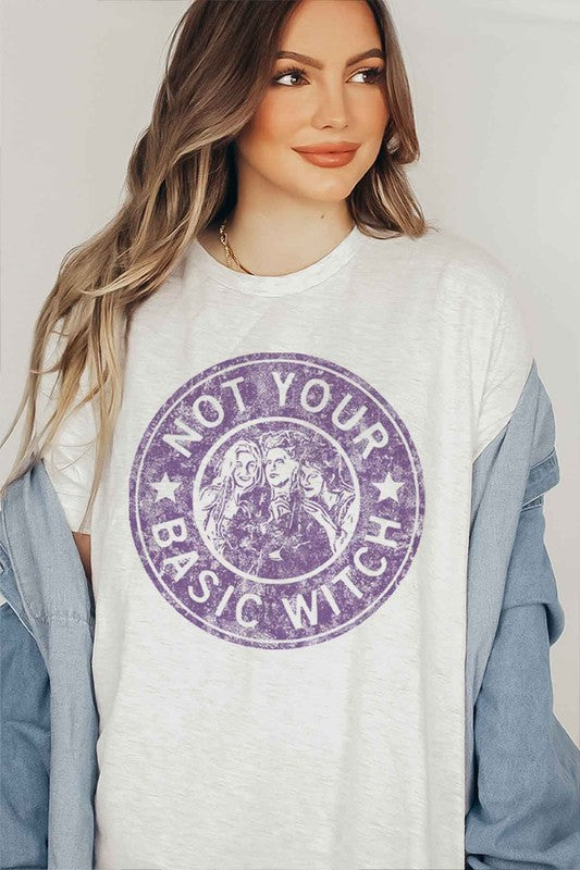 BASIC WITCH HALLOWEEN GRAPHIC T SHIRT - LOLA LUXE