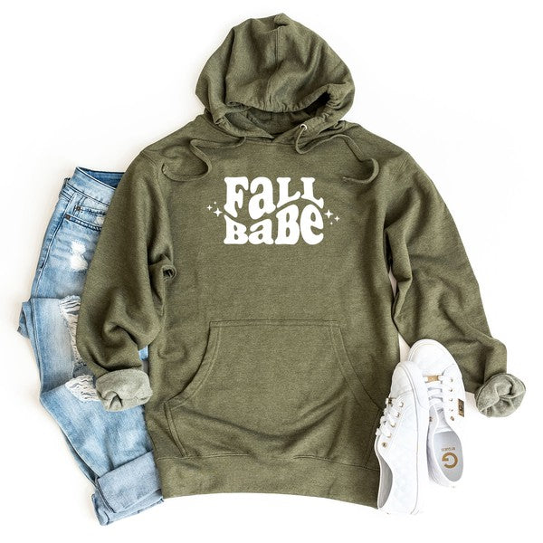 Fall Babe Wavy Stars Graphic Hoodie - LOLA LUXE