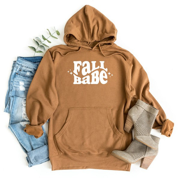 Fall Babe Wavy Stars Graphic Hoodie - LOLA LUXE