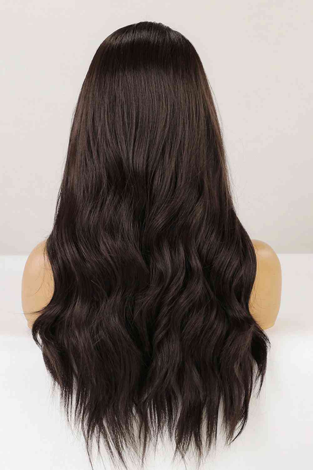 13*2" Lace Front Wigs Synthetic Long Wave 26" Heat Safe 150% Density in Brown - lolaluxeshop