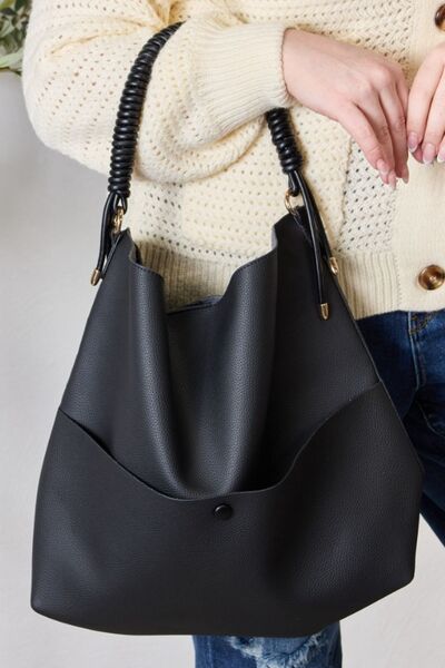SHOMICO Vegan Leather Handbag with Pouch - lolaluxeshop