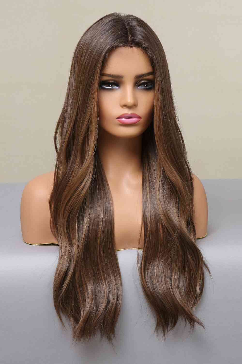 13*2" Lace Front Wigs Synthetic Long Wave 26" Heat Safe 150% Density - lolaluxeshop