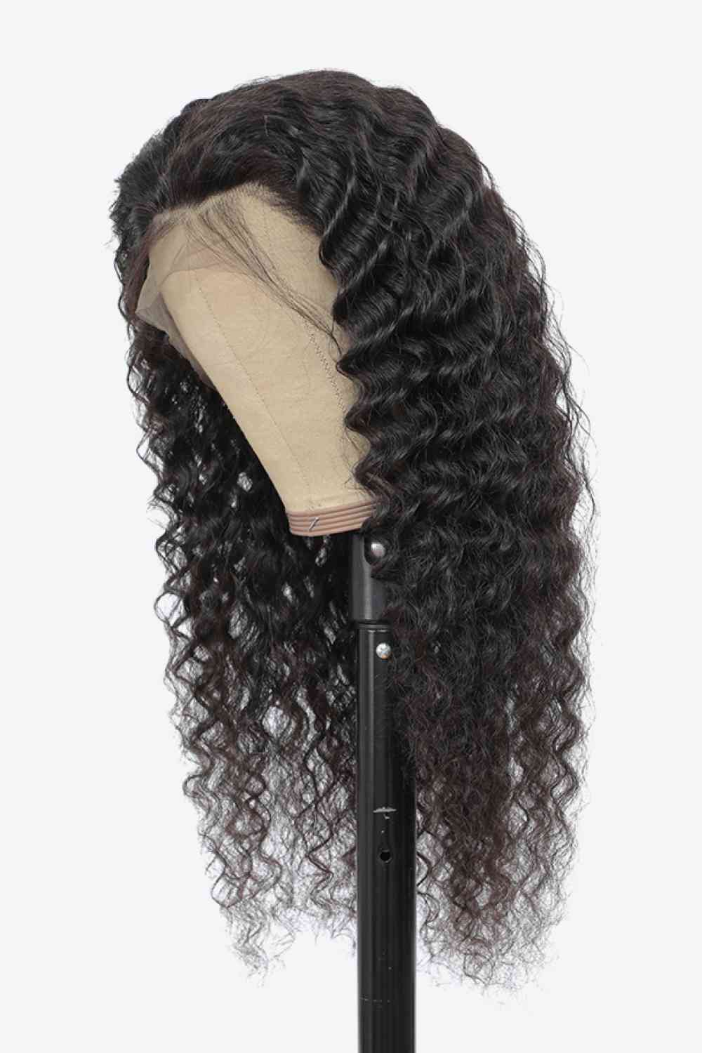 20” 13x4“ Lace Front Wigs Human Hair Curly Natural Color 150% Density - lolaluxeshop