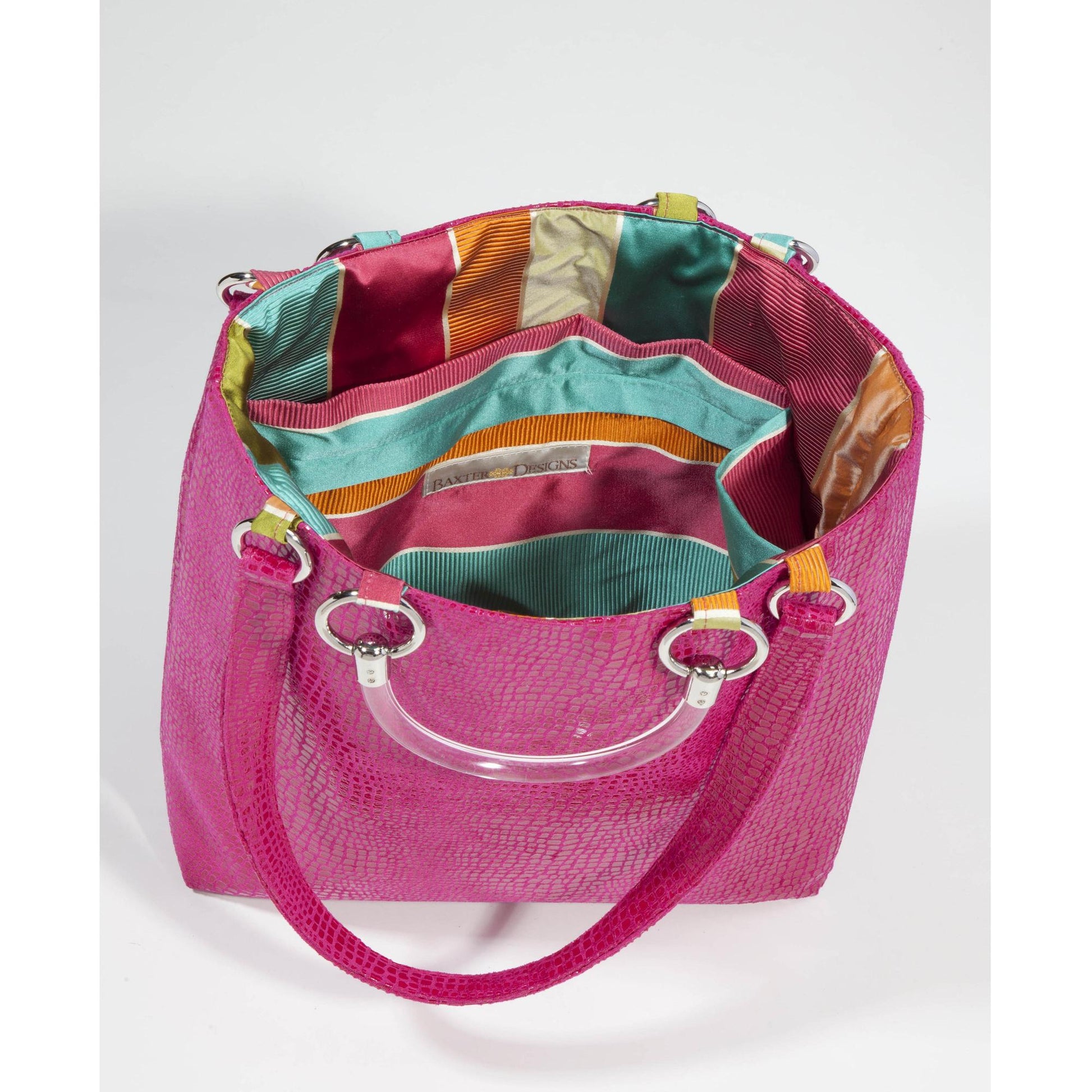 Boa Hot Pink Large Tote - LOLA LUXE