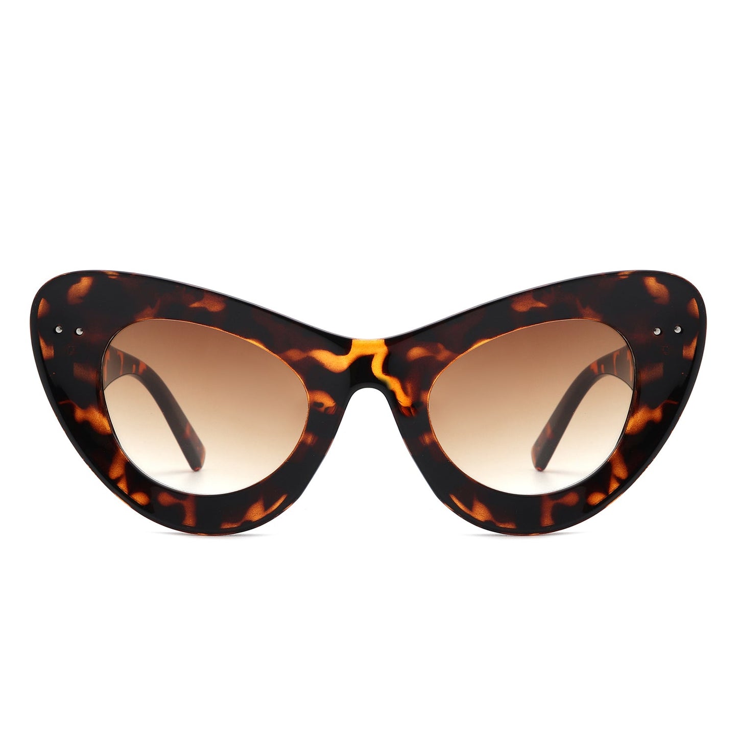 Luminara - Women Fashion Retro Round Cat Eye Sunglasses - lolaluxeshop