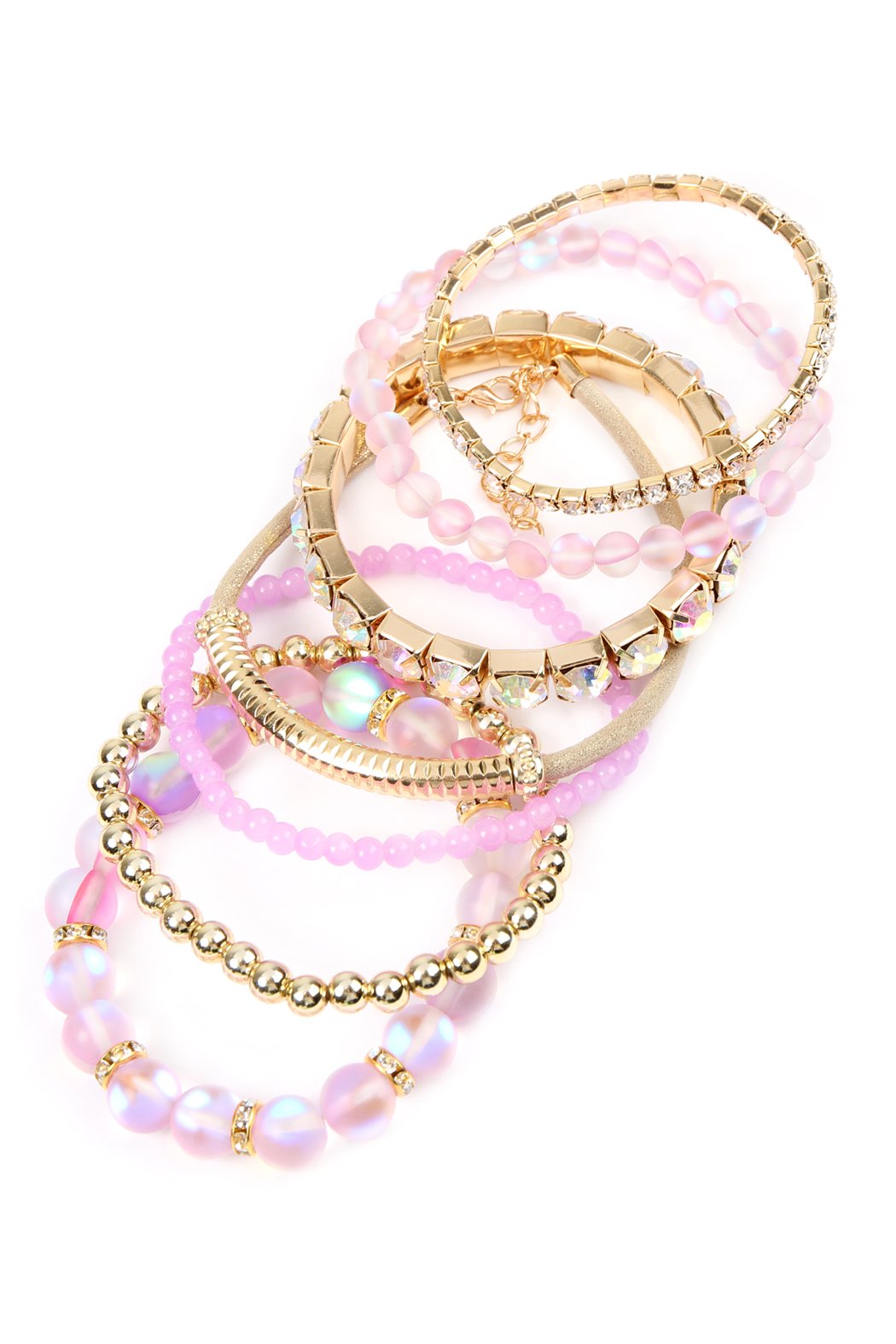 Mermaid Glass Stretch Bracelet - LOLA LUXE