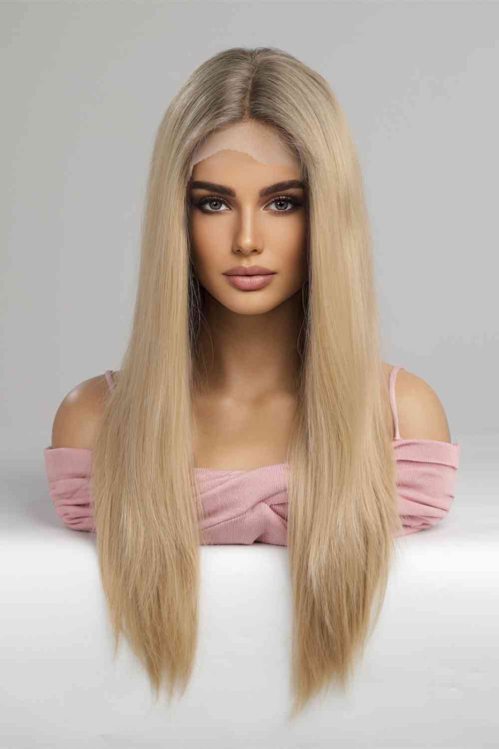 13*2" Lace Front Wigs Synthetic Long Straight 24'' 150% Density - lolaluxeshop