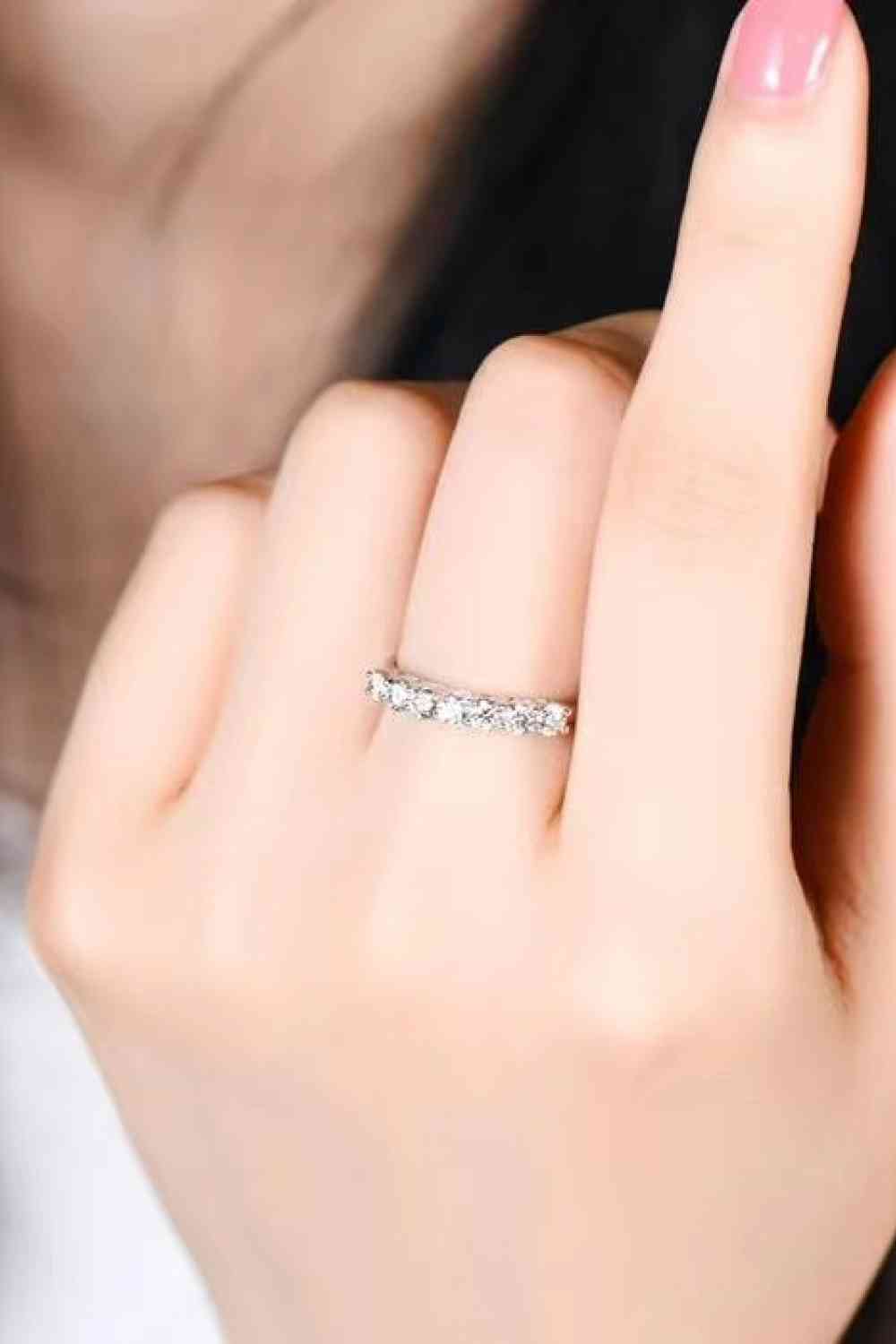 Charming Moissanite 925 Sterling Silver Ring - lolaluxeshop