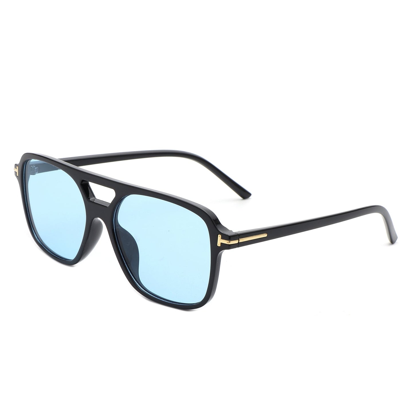 Skyhavoc - Retro Square Brow-Bar Fashion Aviator Sunglasses - lolaluxeshop