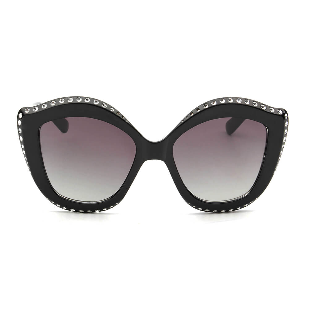 ANGOLA | Women Oversized Round Cat Eye Fashion Sunglasses - lolaluxeshop