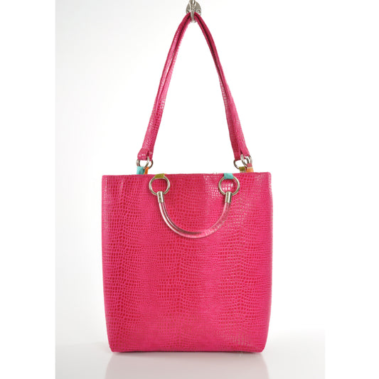 Boa Hot Pink Large Tote - LOLA LUXE