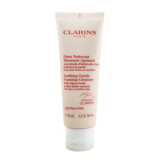 CLARINS - Soothing Gentle Foaming Cleanser With Alpine Herbs & Shea Butter Extracts - Very Dry or Sensitive Skin - LOLA LUXE