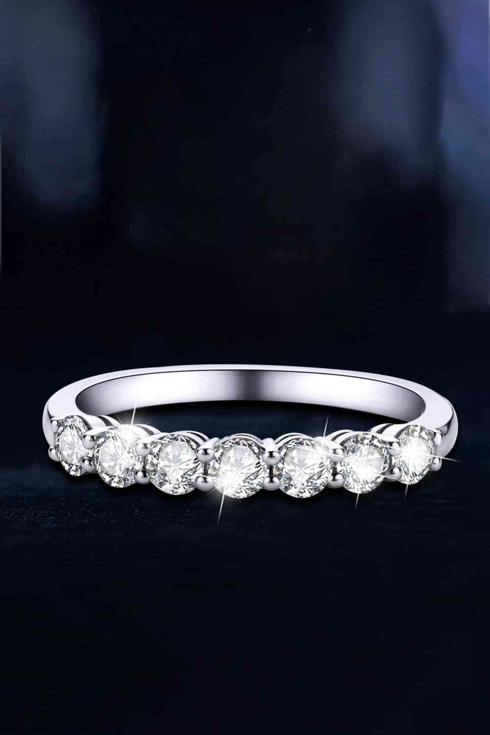 Can't Stop Your Shine Moissanite Platinum-Plated Ring - lolaluxeshop