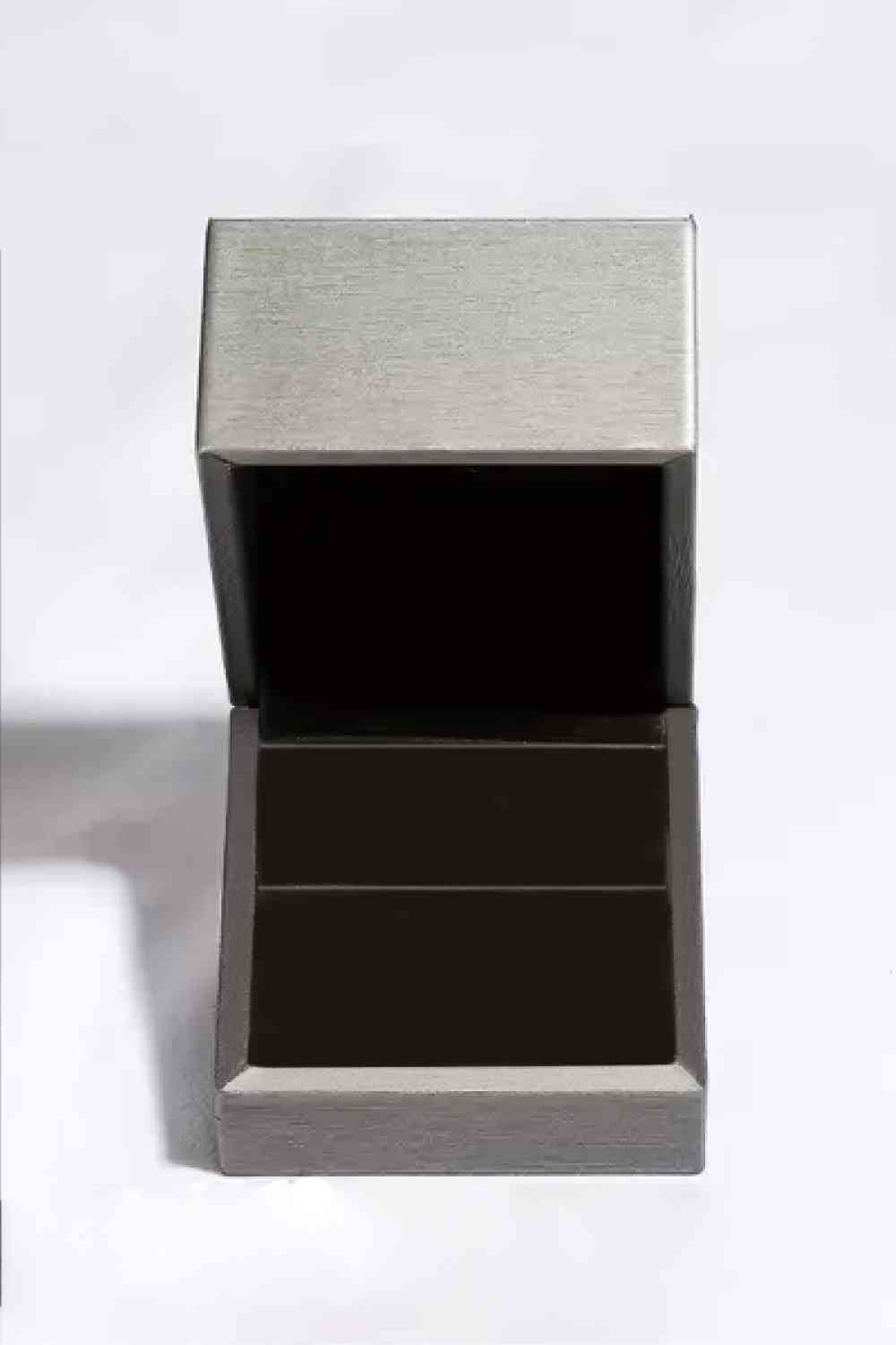 2 Carat Black Moissanite Platinum-Plated Ring - lolaluxeshop