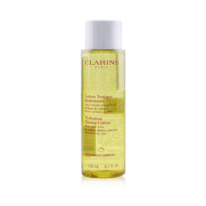 CLARINS - Hydrating Toning Lotion With Aloe Vera & Saffron Flower Extracts - Normal to Dry Skin - LOLA LUXE