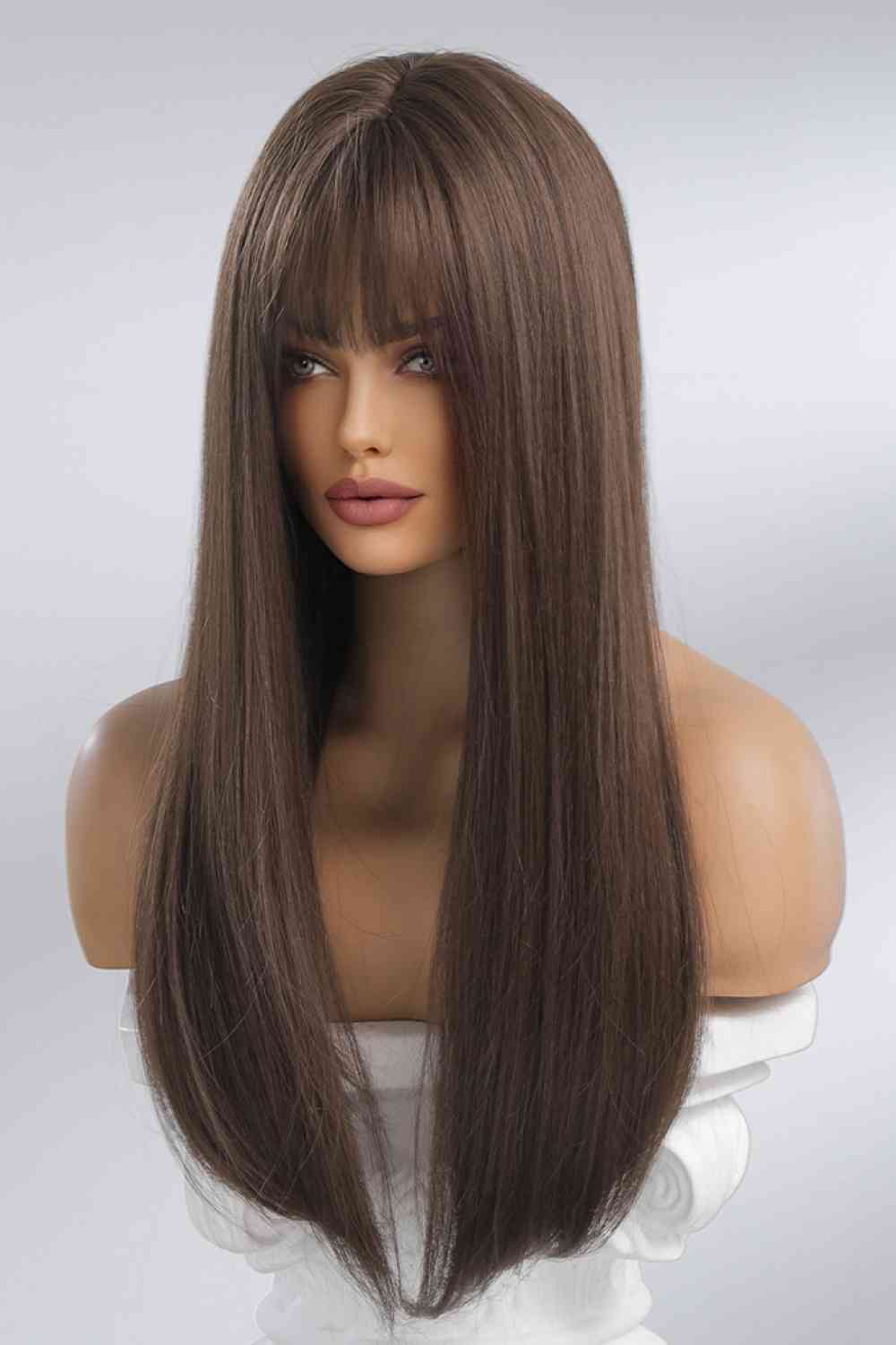 Full Machine Long Straight Synthetic Wigs 26'' - lolaluxeshop