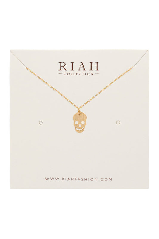 Hdnb3n279 - Skull Pendant Necklace - LOLA LUXE