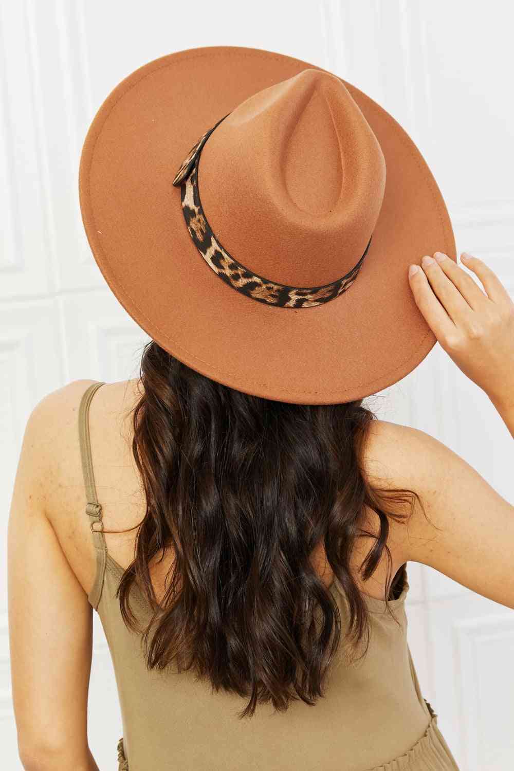 Fame In The Wild Leopard Detail Fedora Hat - lolaluxeshop
