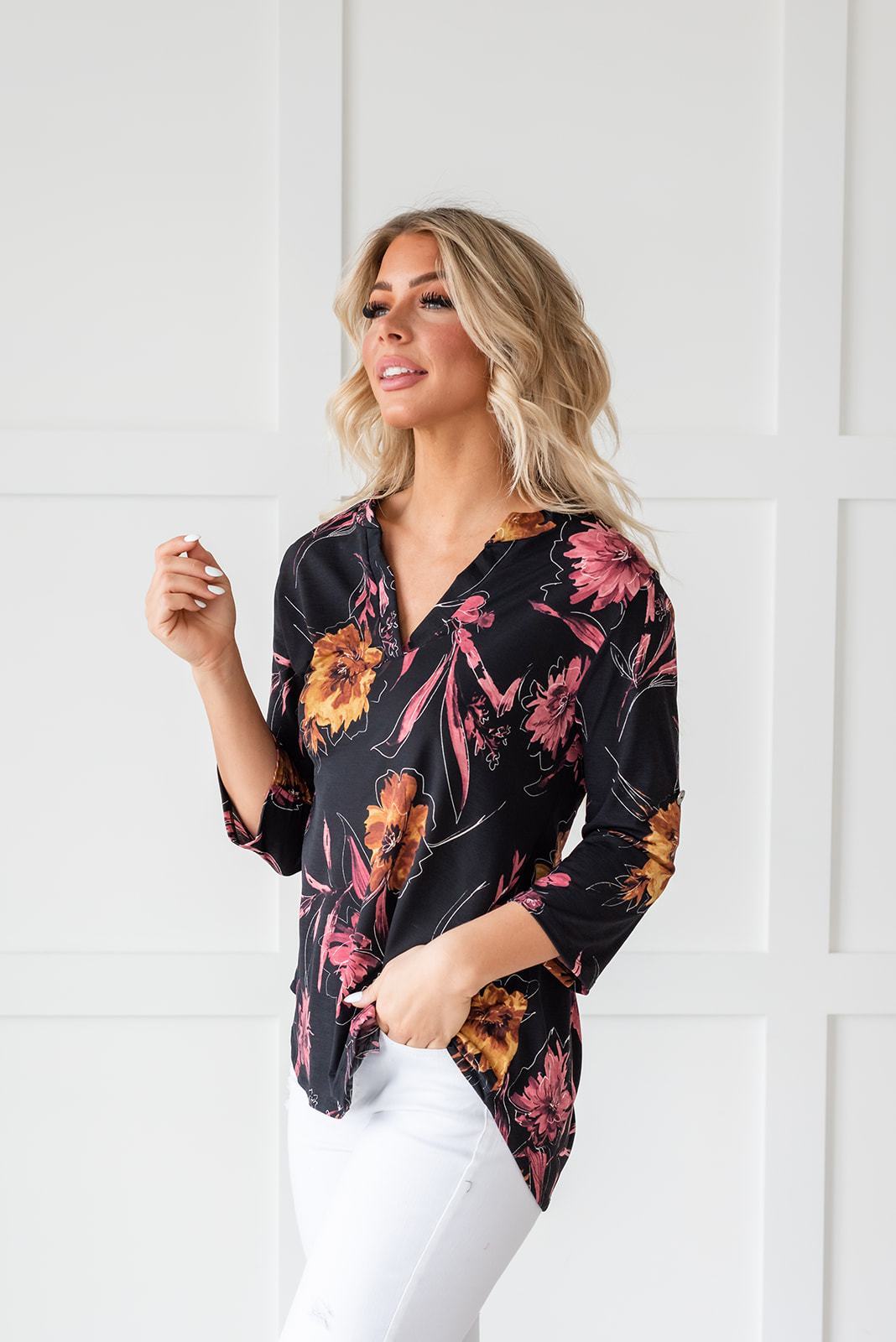 Lift My Spirits Floral Top - LOLA LUXE