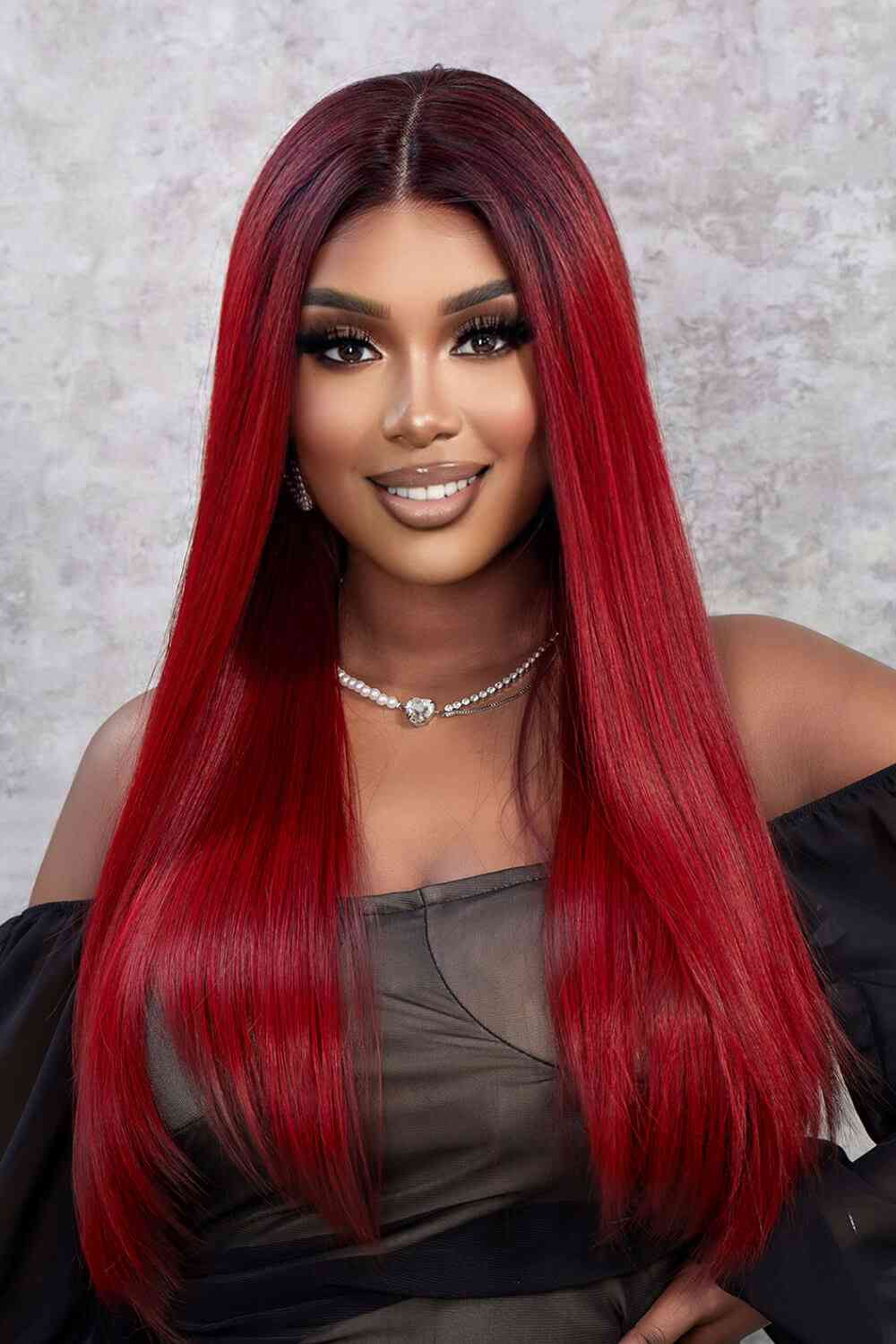 13*2" Lace Front Wigs Synthetic Straight 26" 150% Density - lolaluxeshop