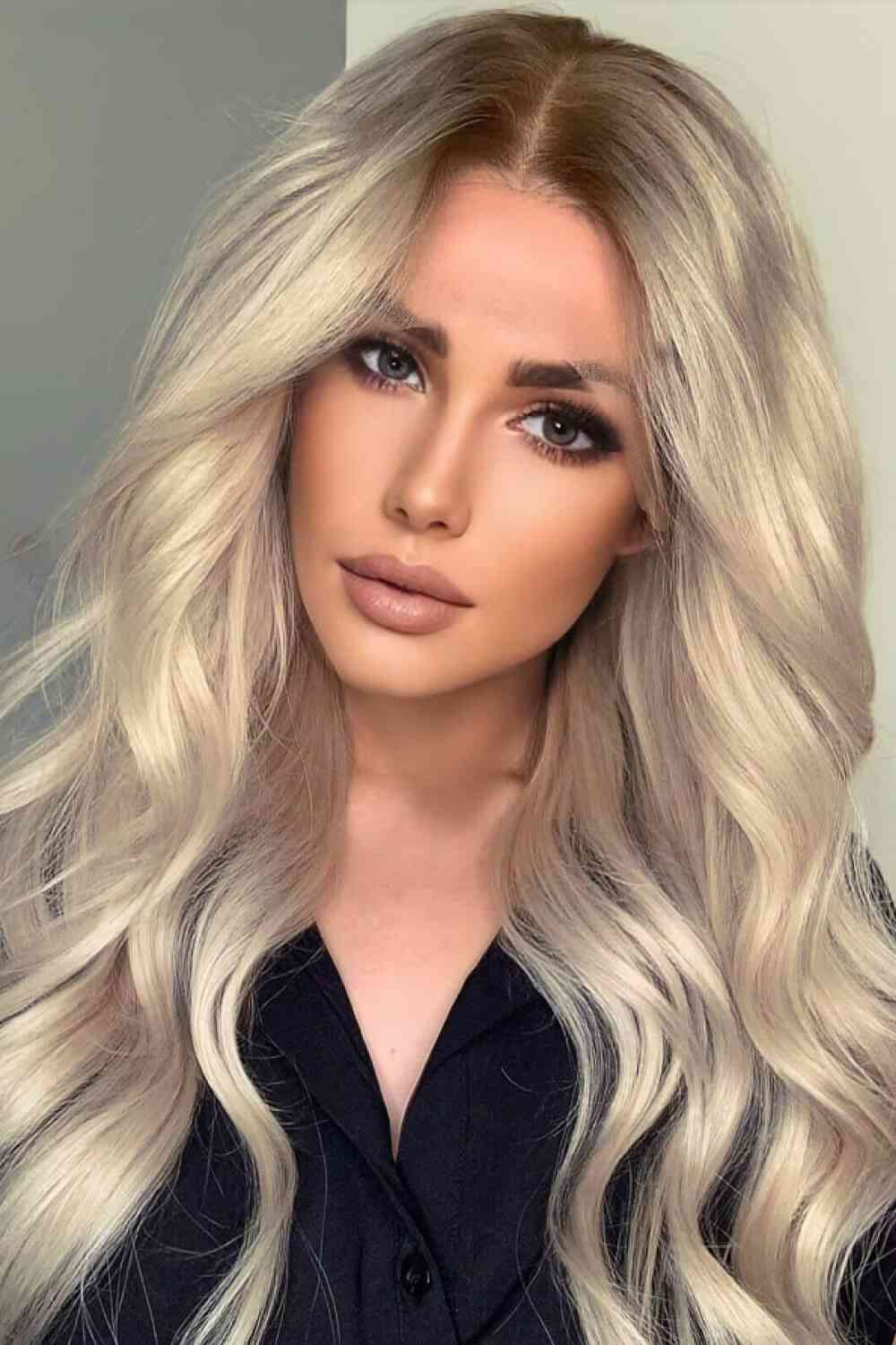13*2" Wave Lace Front Synthetic Wigs in Gold 26" Long 150% Density - lolaluxeshop