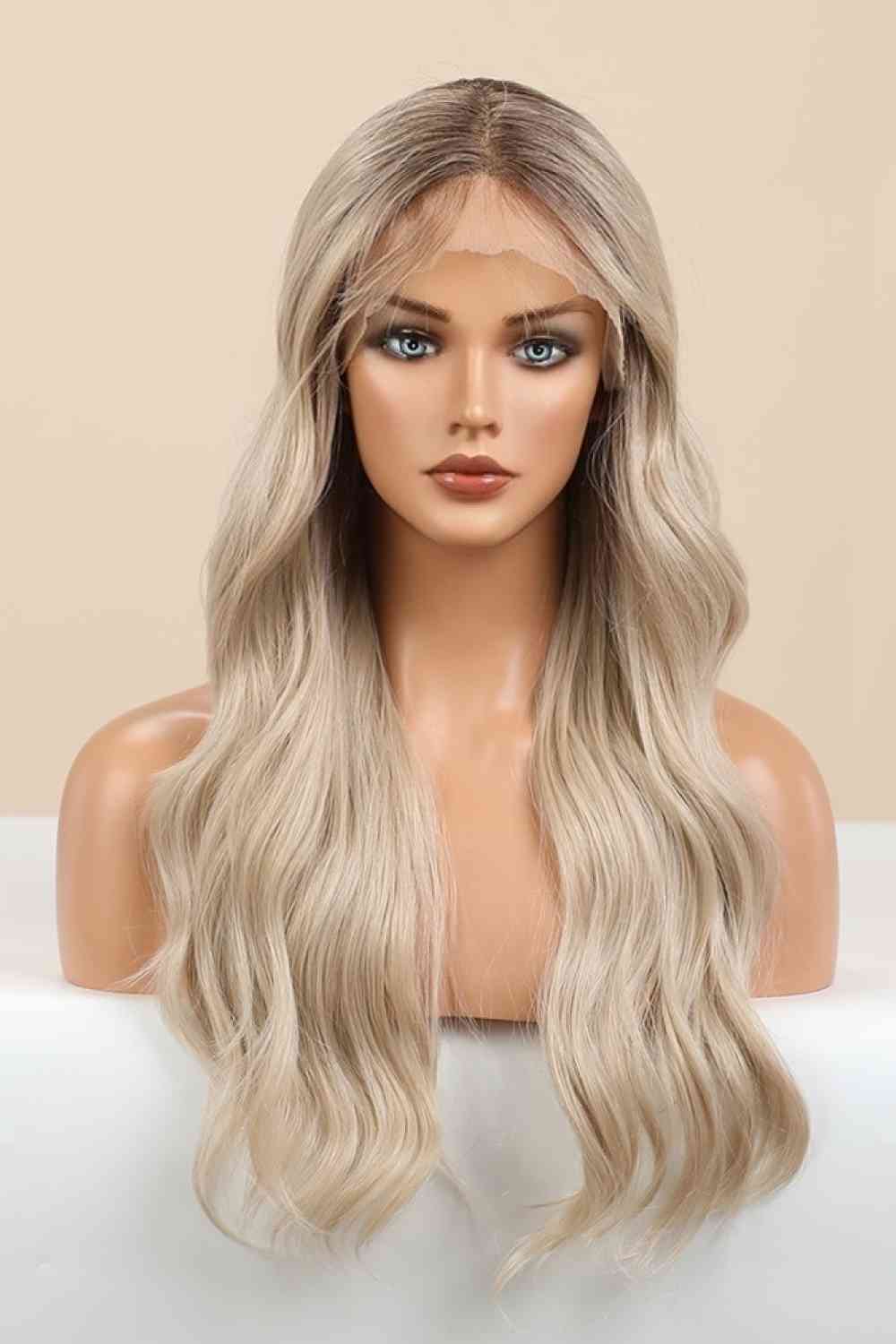 13*2" Wave Lace Front Synthetic Wigs in Gold 26" Long 150% Density - lolaluxeshop