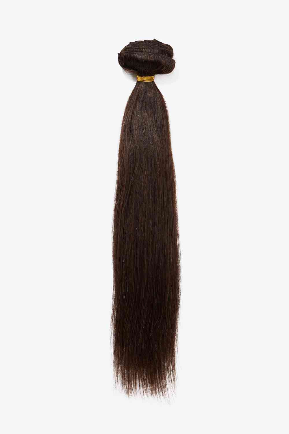18" 160g #2 Straight Clip-in Hair Extensions Human Hair - lolaluxeshop
