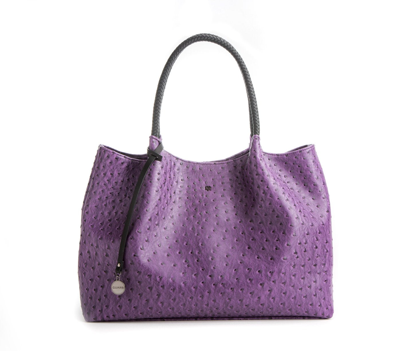 GUNAS NEW YORK Naomi - Purple Vegan Leather Tote Bag - LOLA LUXE