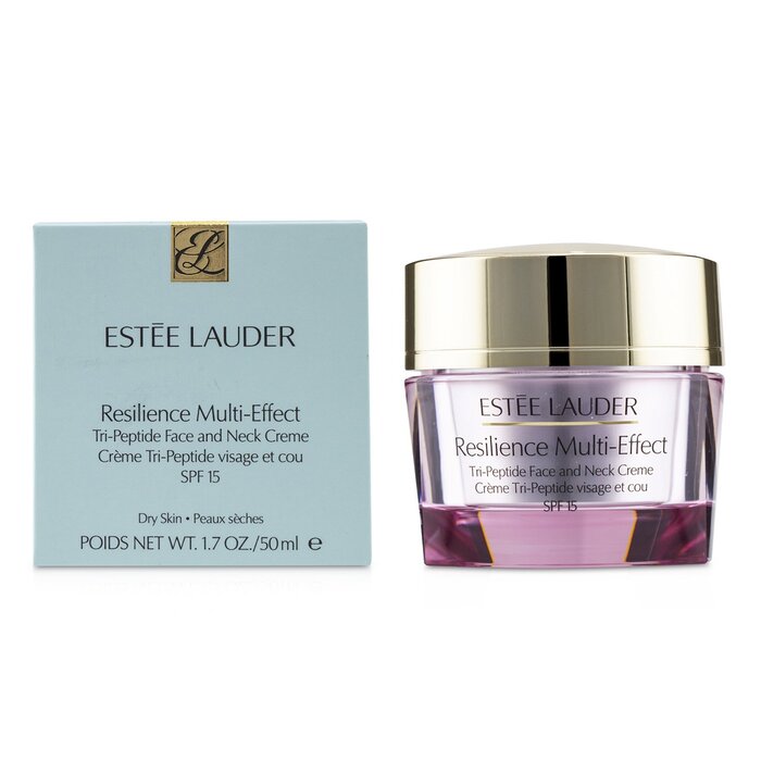 ESTEE LAUDER - Resilience Multi-Effect Tri-Peptide Face and Neck Creme SPF 15 - For Dry Skin - LOLA LUXE