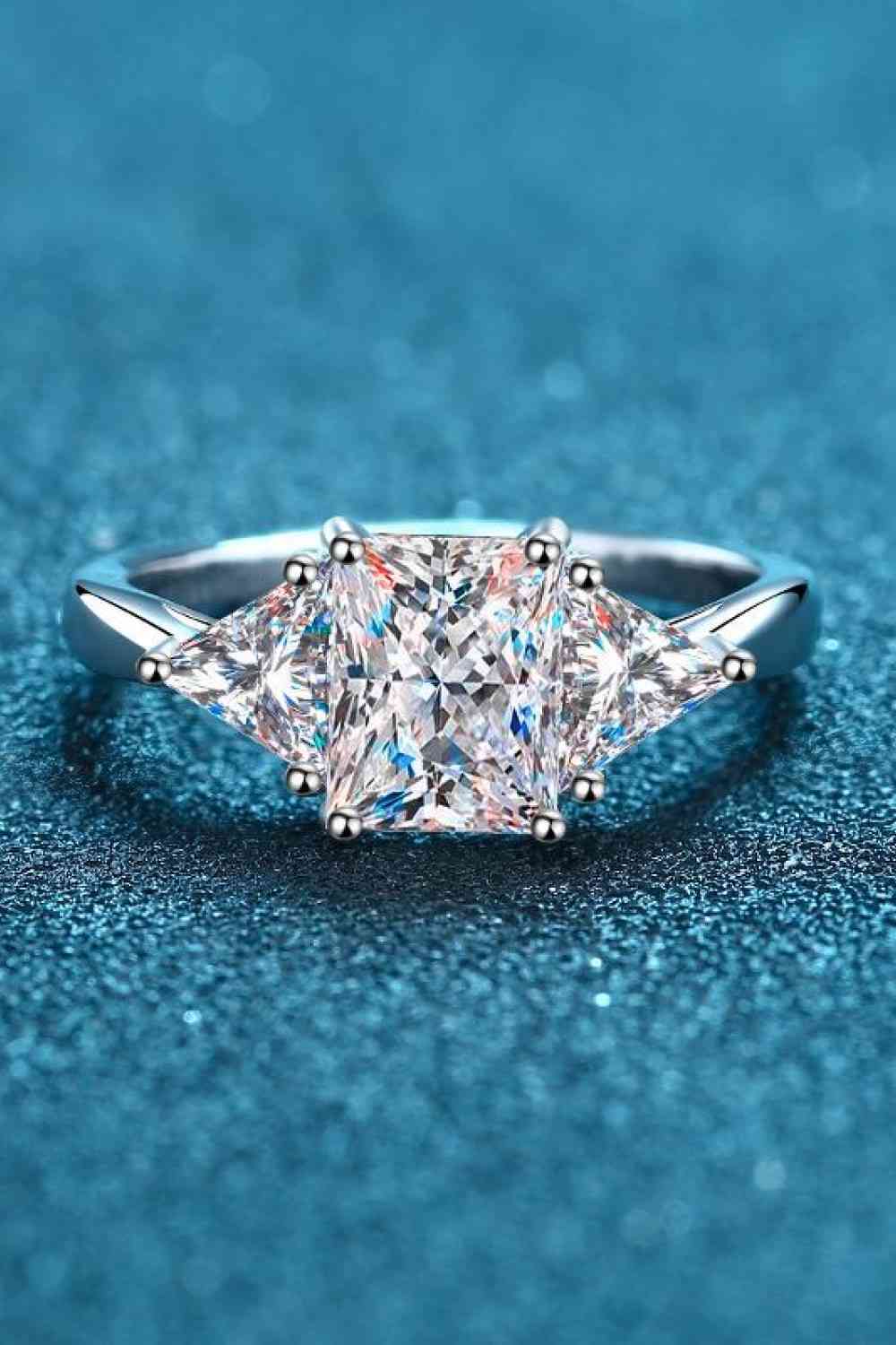 3 Carat Moissanite 925 Sterling Silver Rhodium-Plated Ring - lolaluxeshop