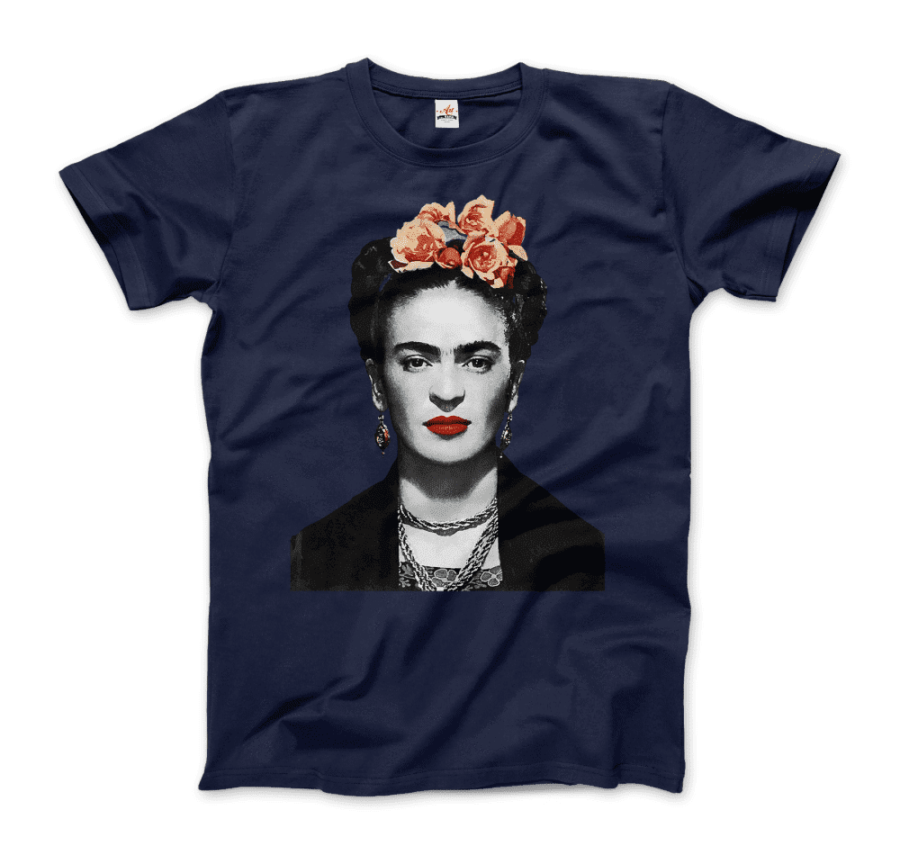 Frida Kahlo With Flowers Poster Artwork T-Shirt - LOLA LUXE