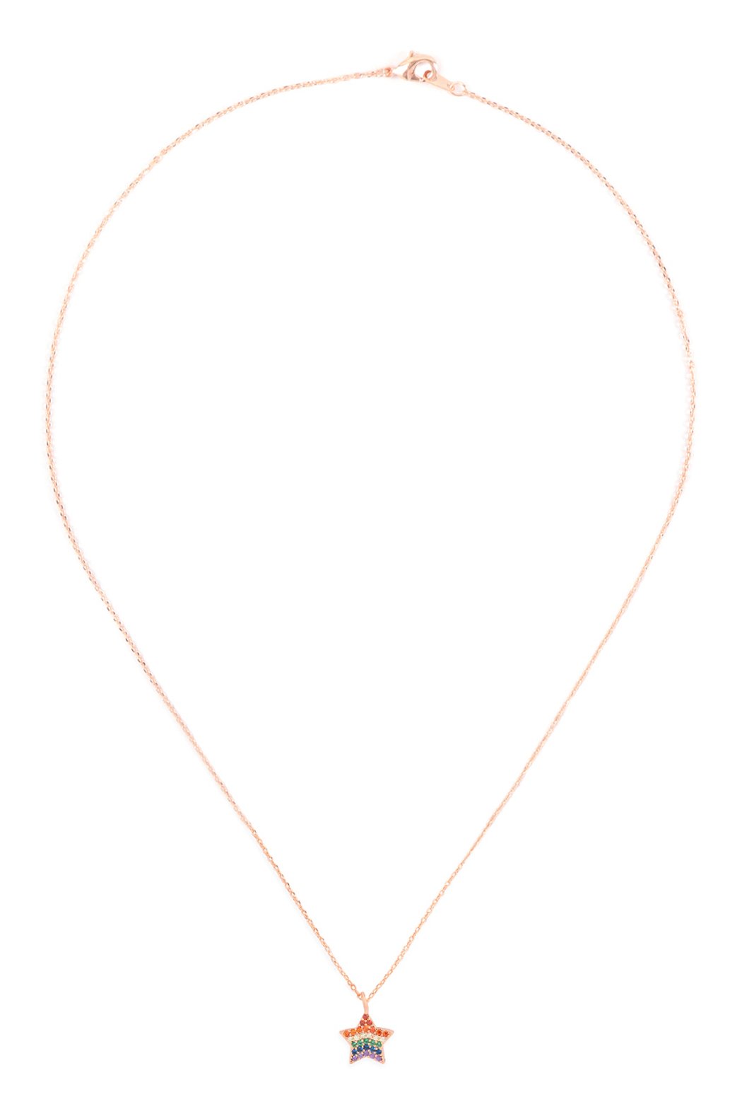 Hdnd2n203 - Star Zirconia Pendant Necklace - LOLA LUXE