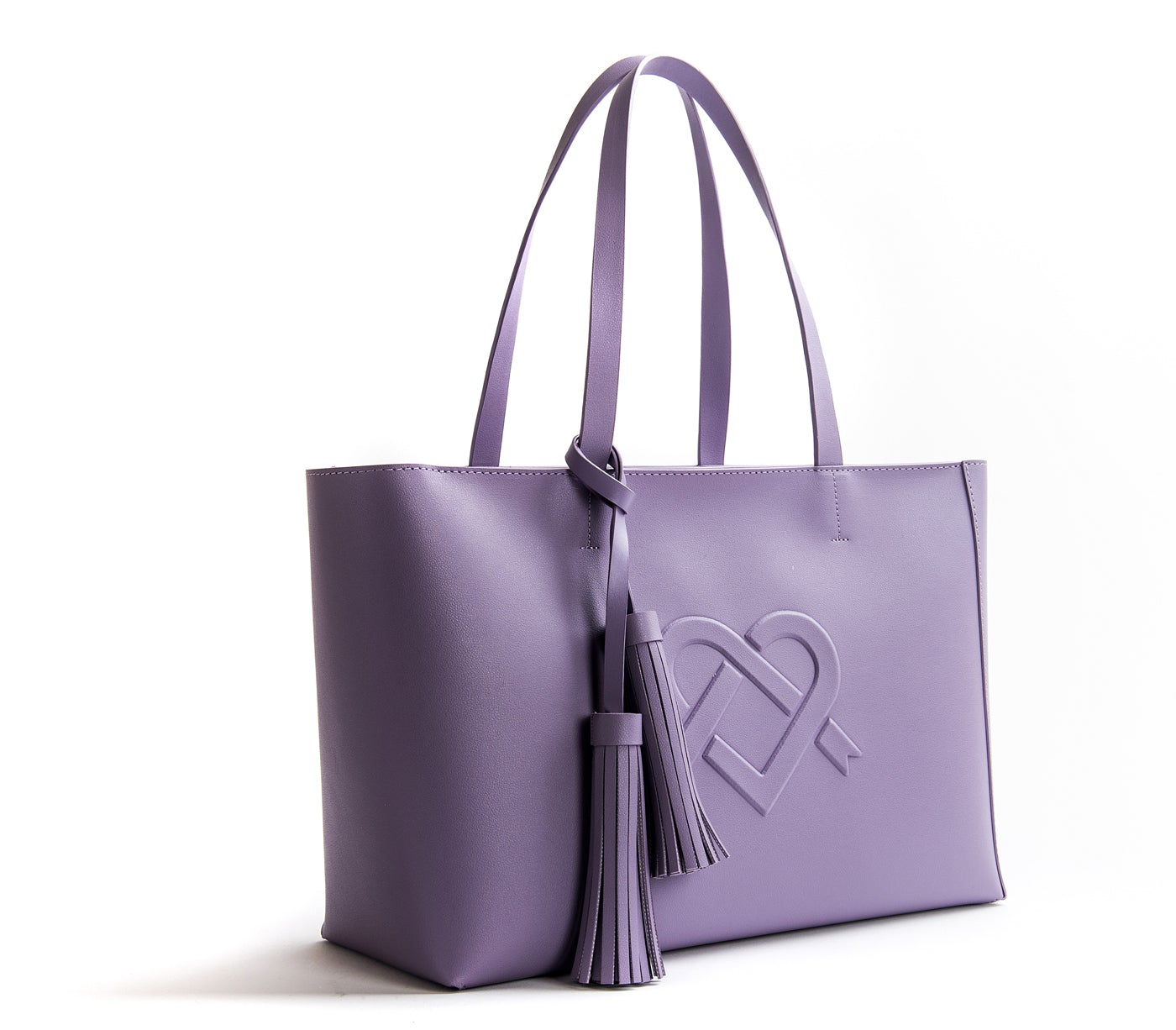 Tippi - Lilac Vegan Leather Tote Bag - LOLA LUXE